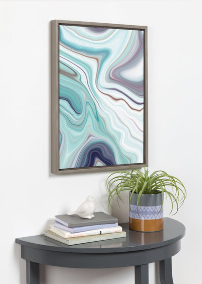 Sylvie Abstract Framed Canvas by Amy Peterson by kateandlaurel - product image 5 for Resin Society