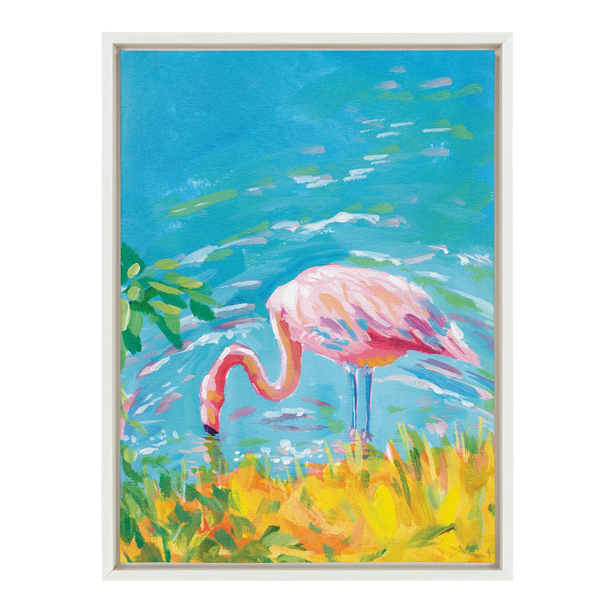 Sylvie Summer Sip Framed Canvas by Rachel Christopoulos by kateandlaurel - product image 10 for Resin Society