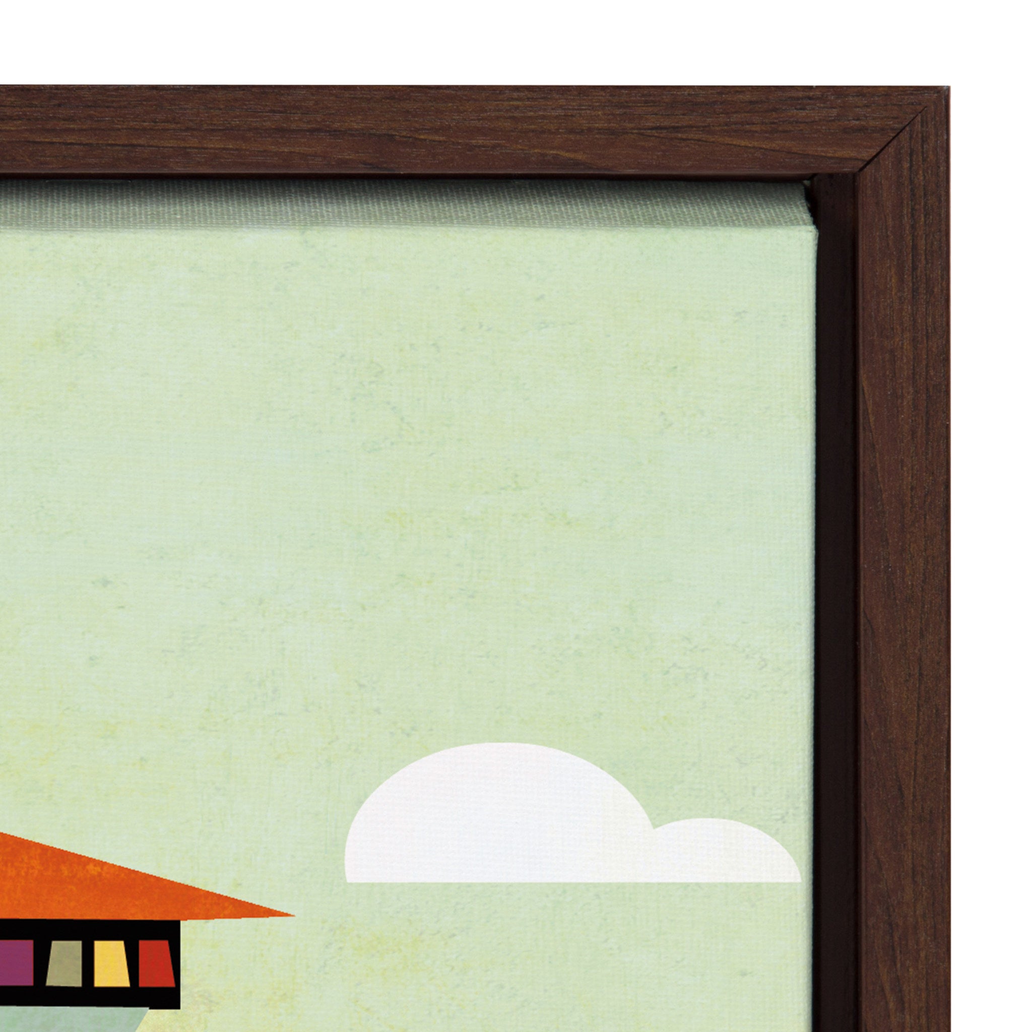 Sylvie Seattle Skyline Framed Canvas by kateandlaurel - product image 3 for Resin Society
