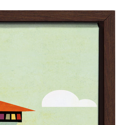 Sylvie Seattle Skyline Framed Canvas by kateandlaurel - product image 3 for Resin Society