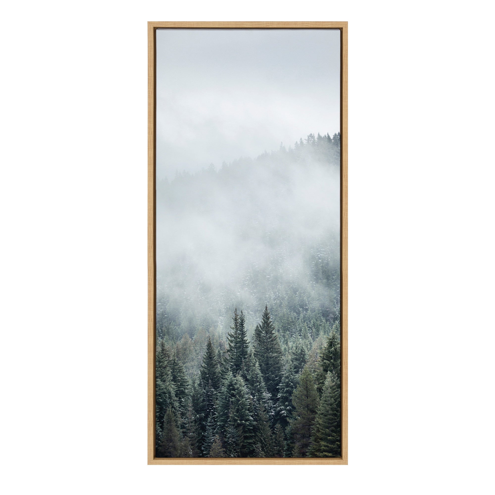 Sylvie Evergreen Dream Framed Canvas by kateandlaurel - main product image for Resin Society