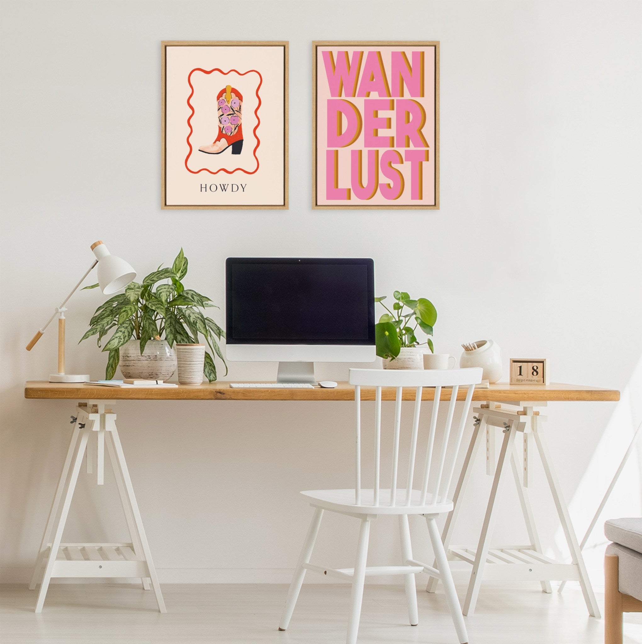 Sylvie Wanderlust Framed Canvas by Apricot and Birch