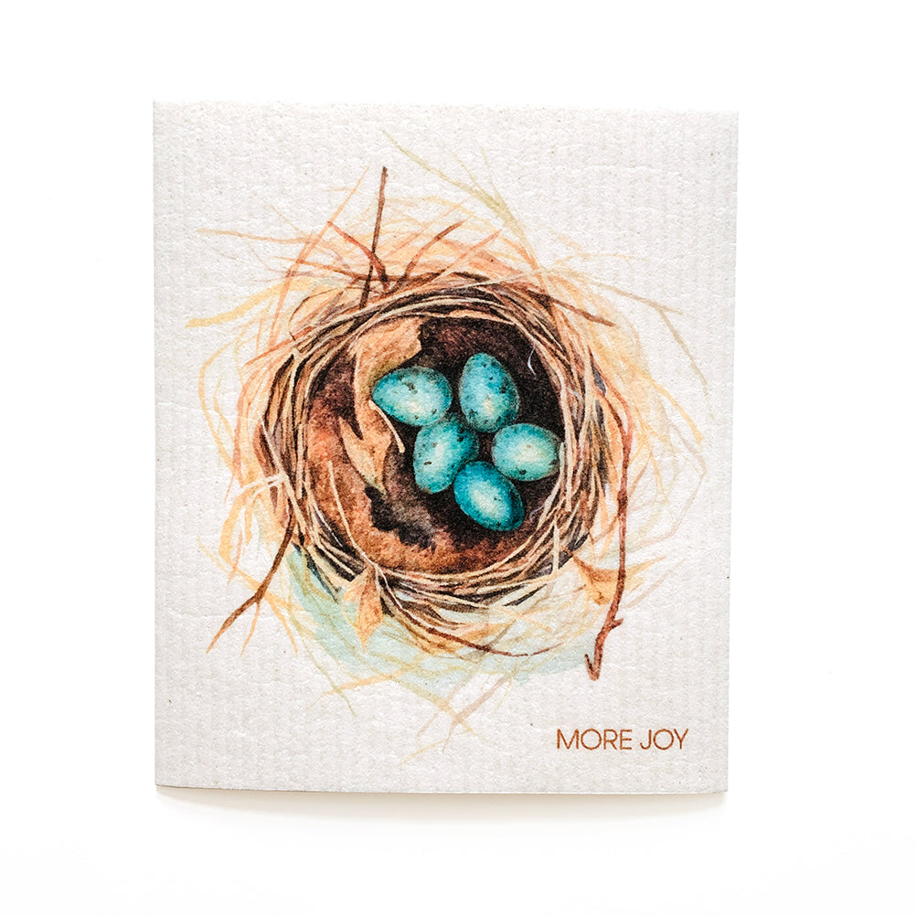 Nest with Eggs Swedish Dishcloth by sweetgum home, LLC - main product image for Resin Society