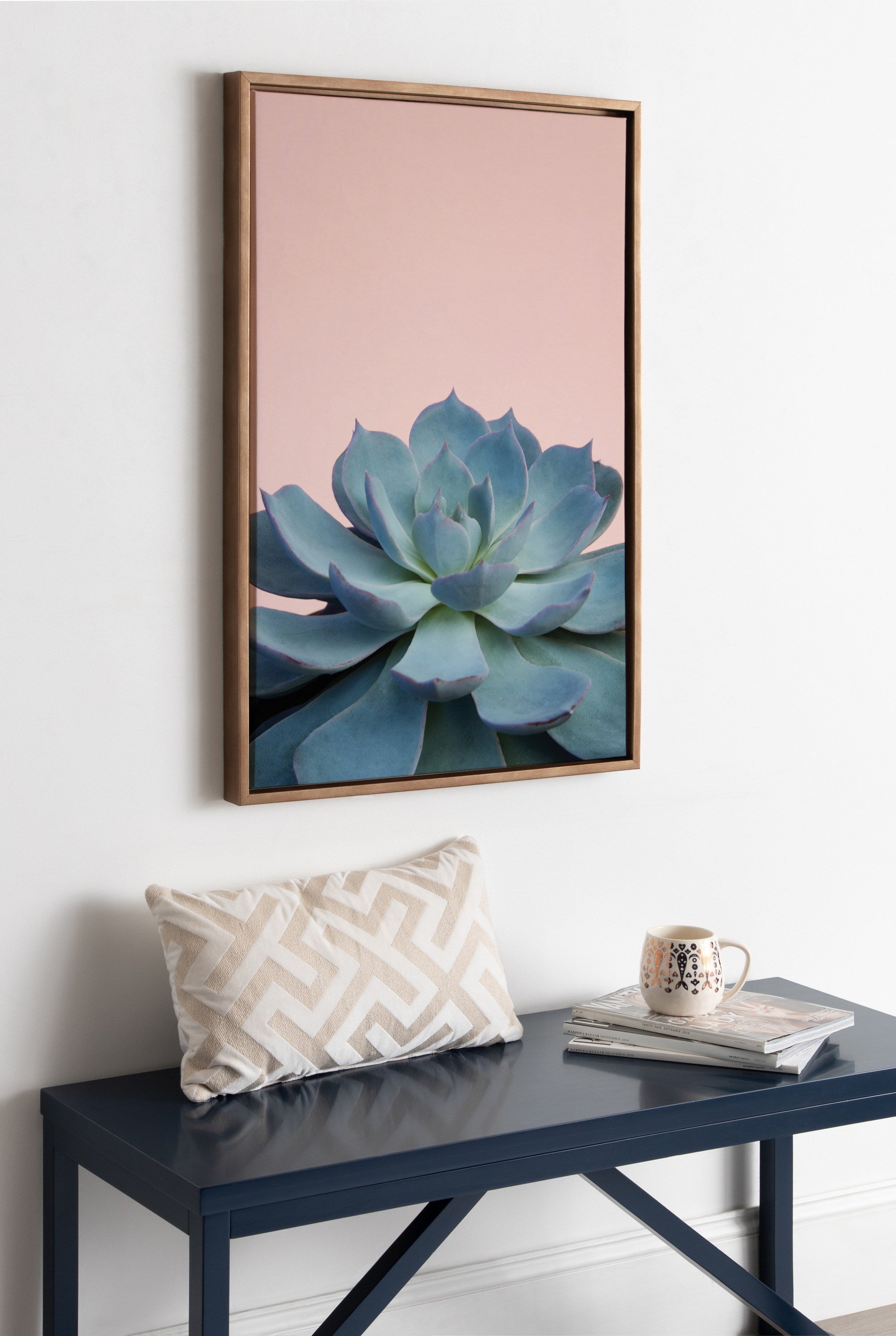 Sylvie Succulent 10 Framed Canvas by kateandlaurel - product image 9 for Resin Society