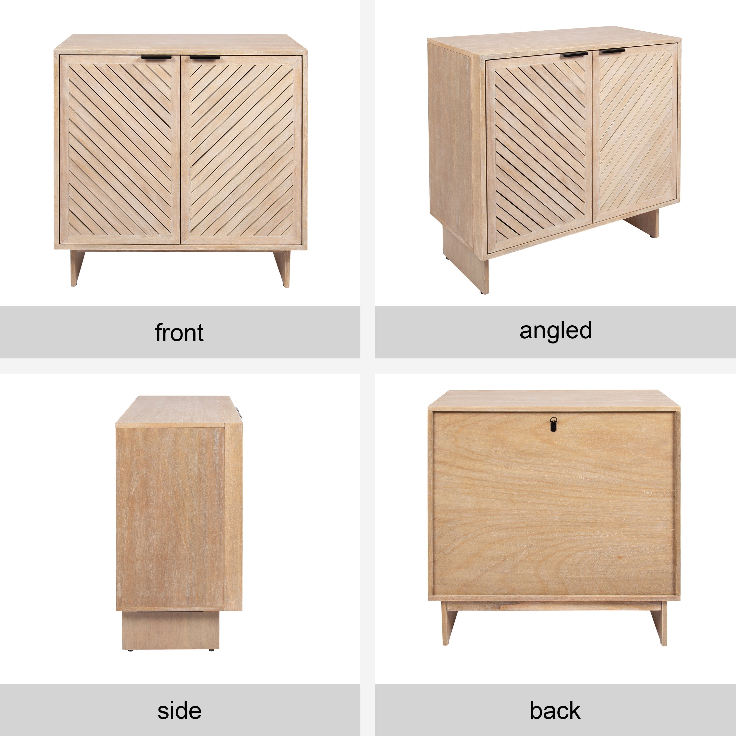Mezzeta Wood Floor Storage Cabinet