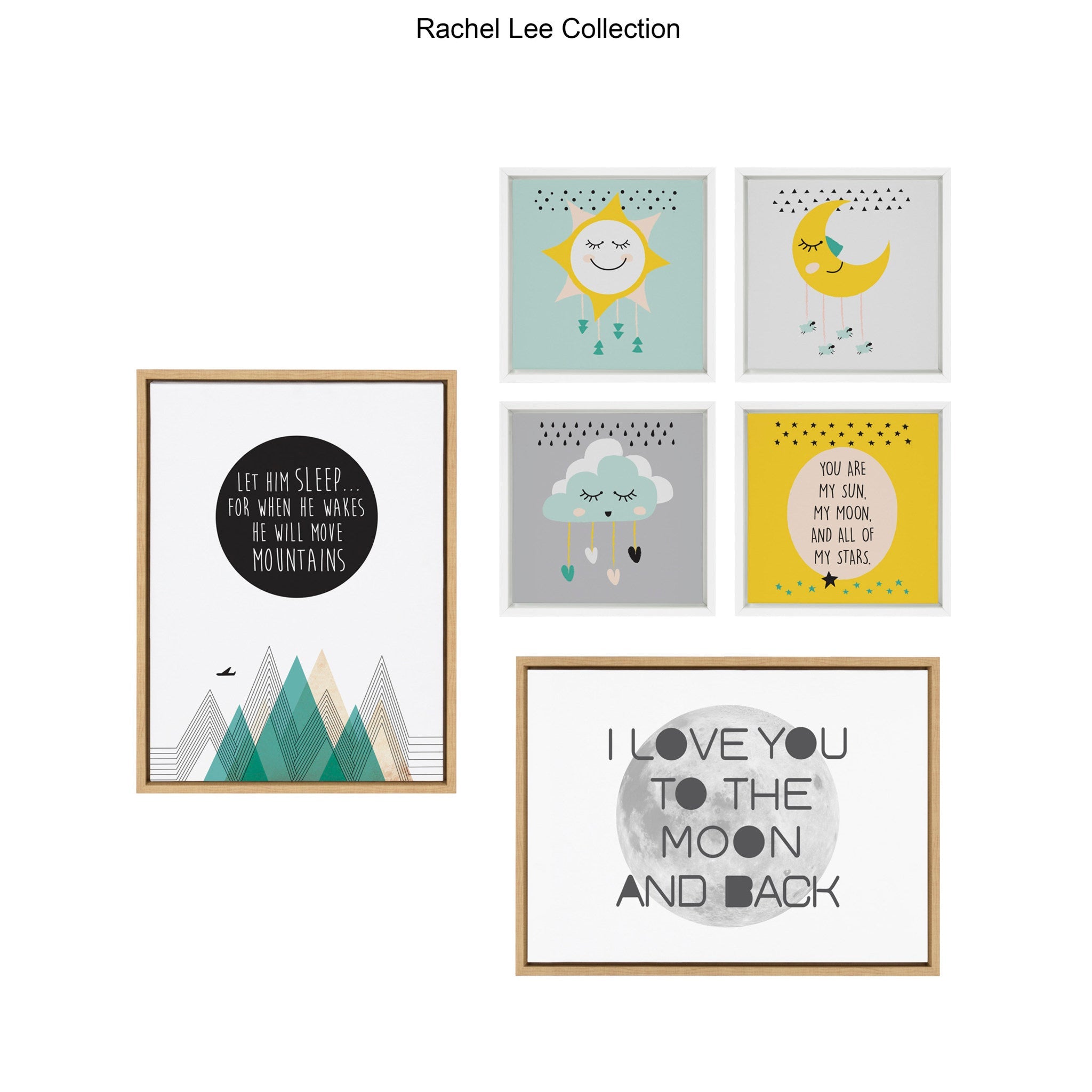 Sylvie Move Mountains Framed Canvas by kateandlaurel - product image 6 for Resin Society