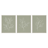 Sylvie Modern Sage Green Botanical Line Sketch Print 1 by kateandlaurel - product image 2 for Resin Society