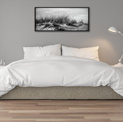 Sylvie Beaded Point Reyes No 4 Black and White Framed Canvas by Crystal Lynn Collins