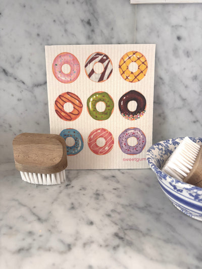 Nine Donuts Swedish dishcloth by sweetgum home, LLC - product image 3 for Resin Society