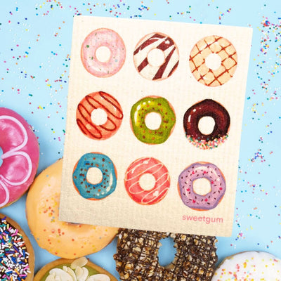 Nine Donuts Swedish dishcloth by sweetgum home, LLC - main product image for Resin Society