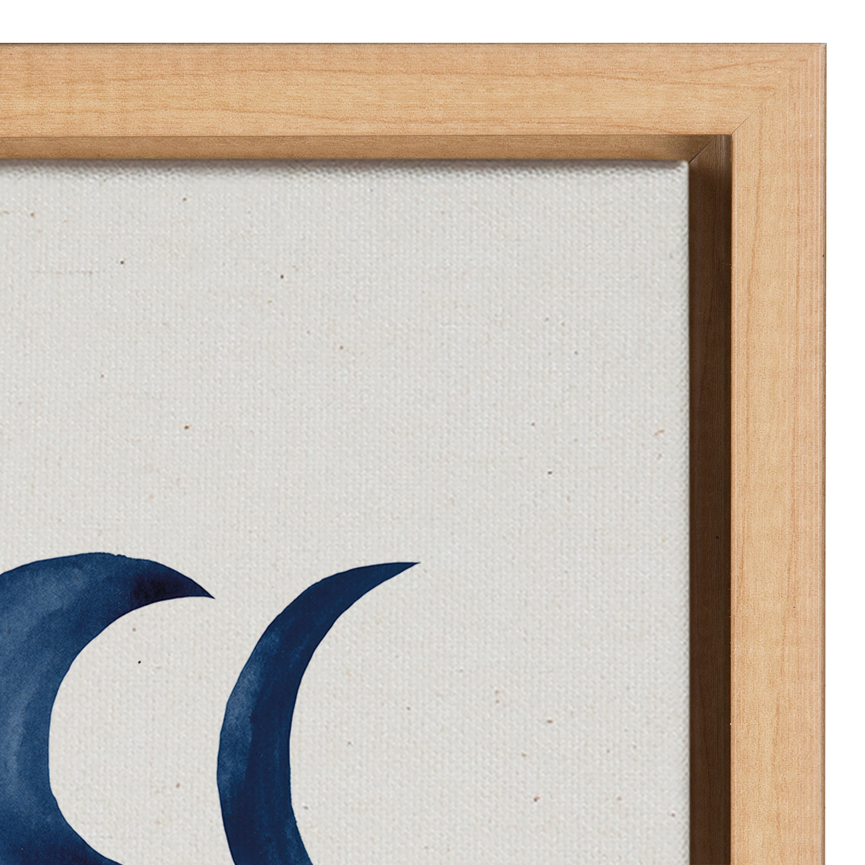 Sylvie Moon Phases Framed Canvas by kateandlaurel - product image 3 for Resin Society