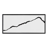Sylvie Elevated Abstract Minimalist Mountain Landscape Framed Canvas
