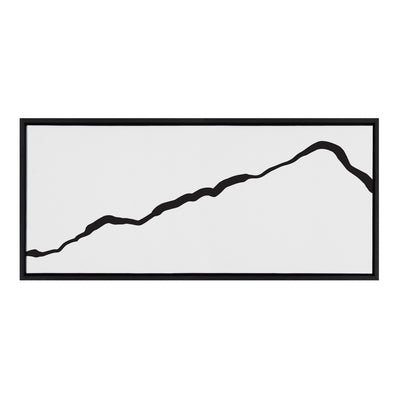 Sylvie Elevated Abstract Minimalist Mountain Landscape Framed Canvas