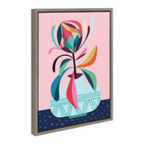 Sylvie Mid Century Modern Protea Framed Canvas by kateandlaurel - product image 10 for Resin Society