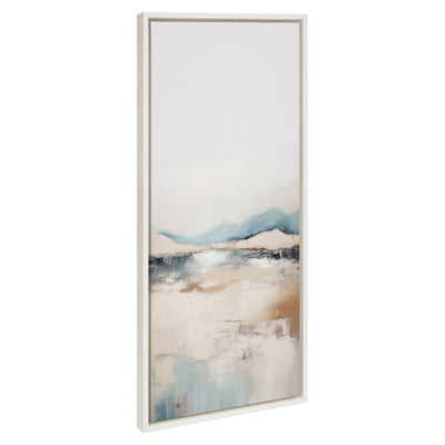 Framed canvas wall art titled Sylvie Tranquil Landscape IV showing an abstract landscape in soft muted tones.