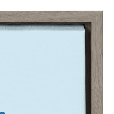 Sylvie Mid Century Modern Whimsical Floral Framed Canvas by kateandlaurel - product image 9 for Resin Society
