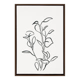 Sylvie Botanical Sketch Print No 2 Framed Canvas by kateandlaurel - main product image for Resin Society