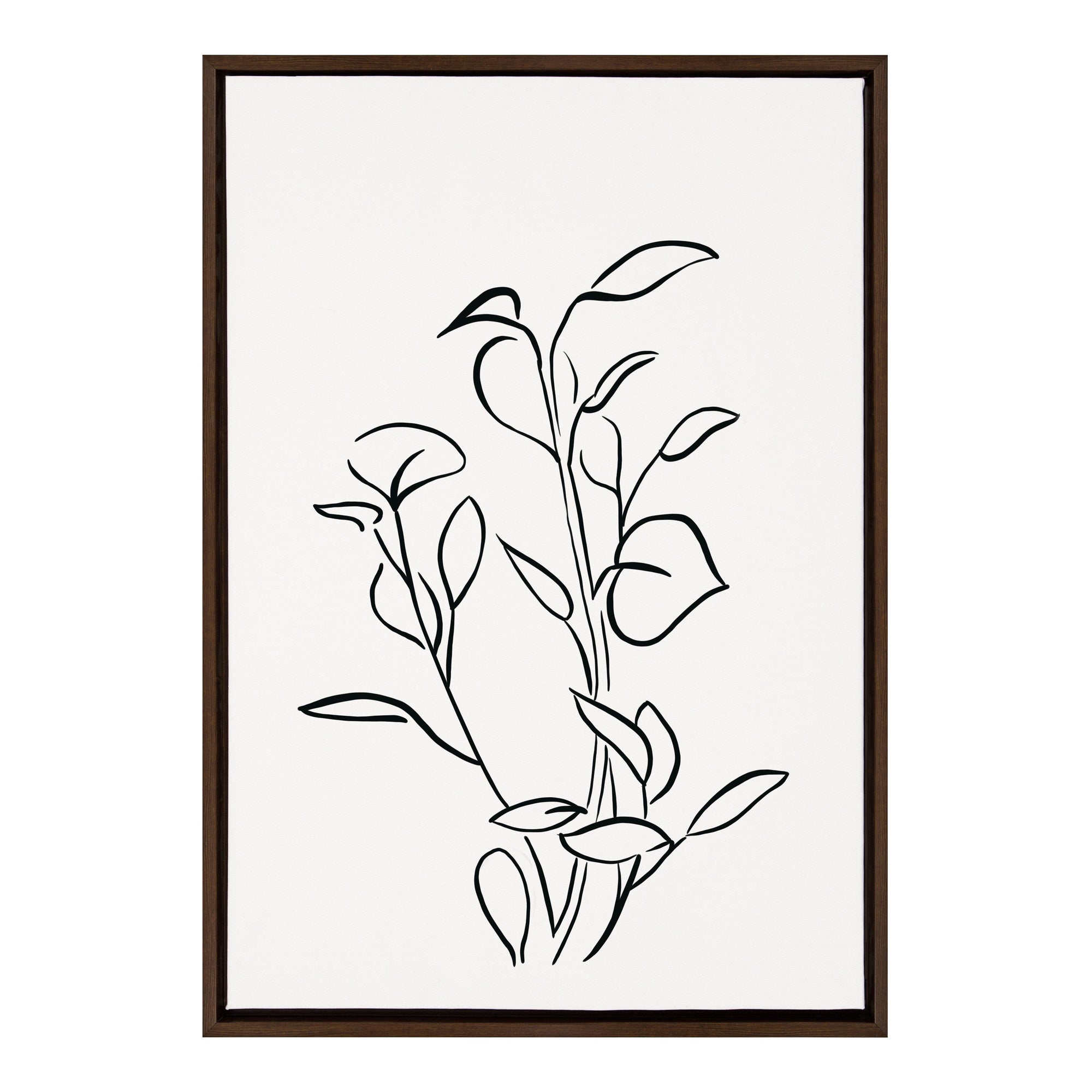 Sylvie Botanical Sketch Print No 2 Framed Canvas by kateandlaurel - main product image for Resin Society