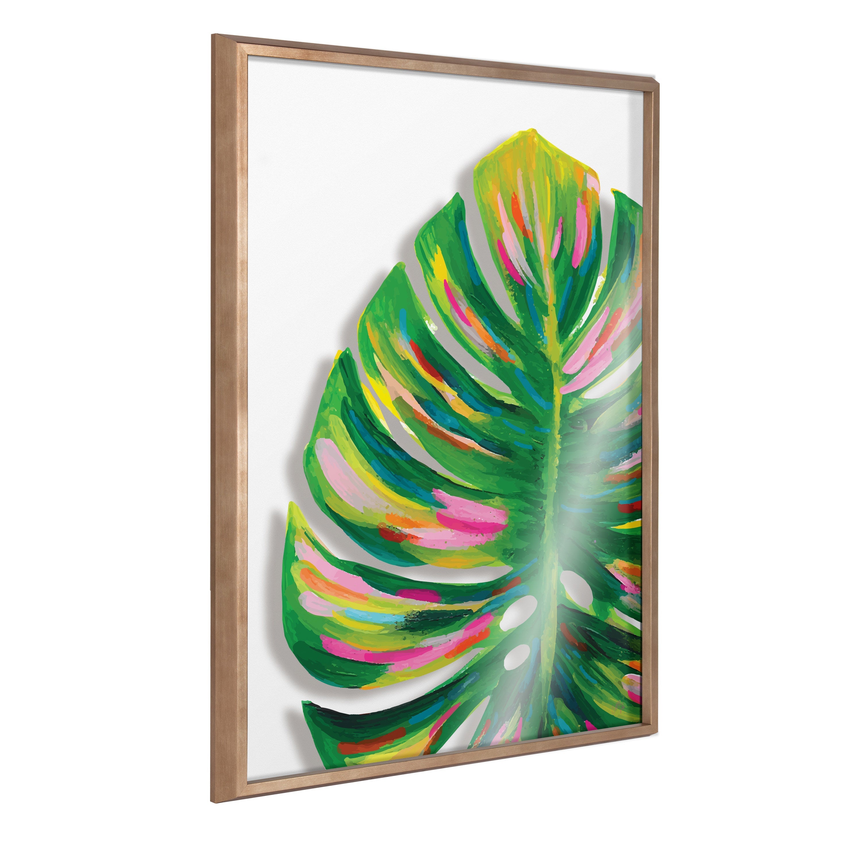 Blake Monstera Framed Printed Art by kateandlaurel - main product image for Resin Society