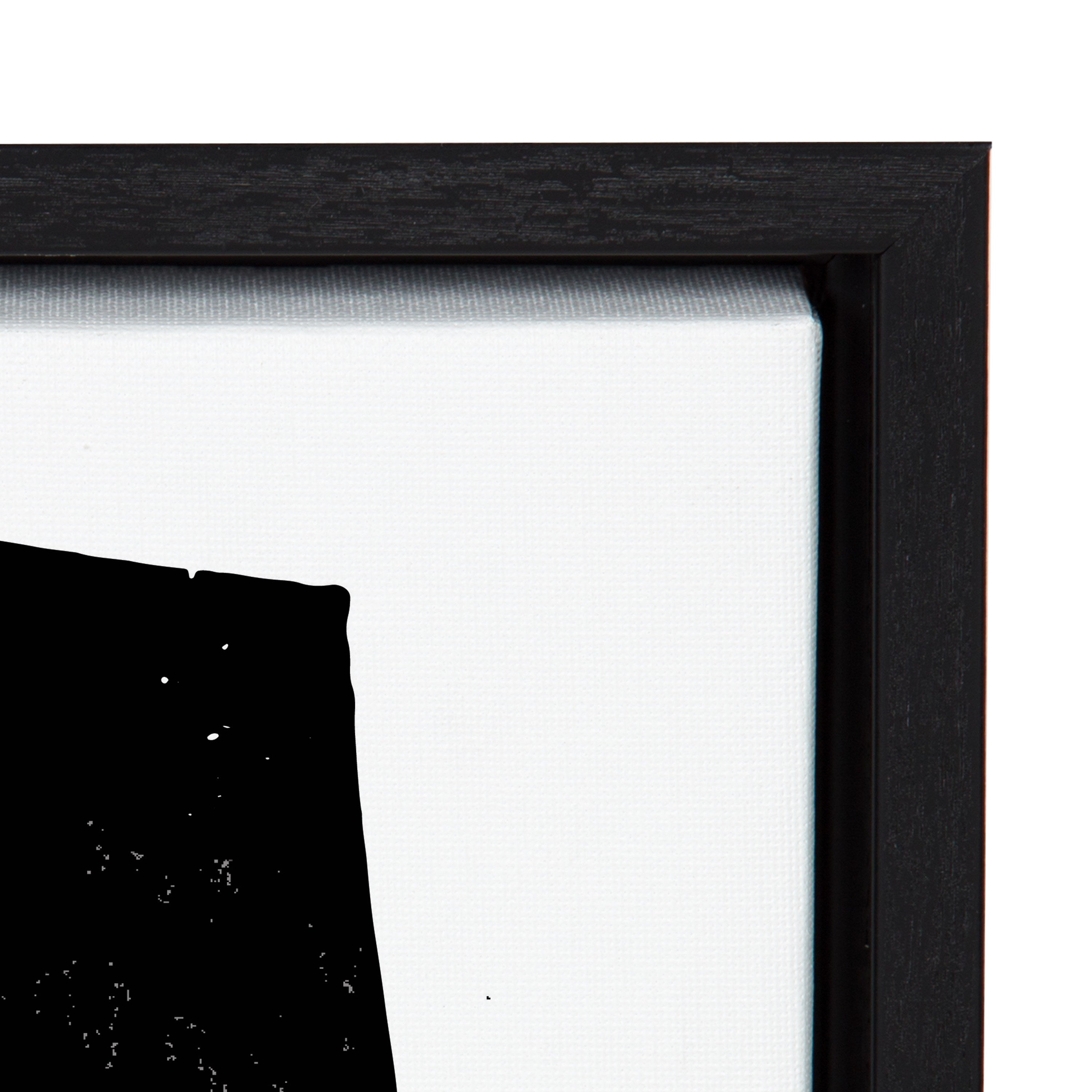 Sylvie Colliding Shapes Framed Canvas by kateandlaurel - product image 3 for Resin Society