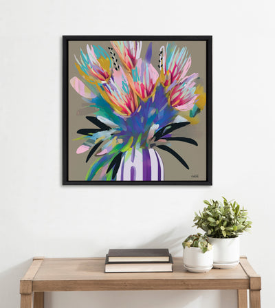 Sylvie Bright Flowers Framed Canvas by Inkheart Designs