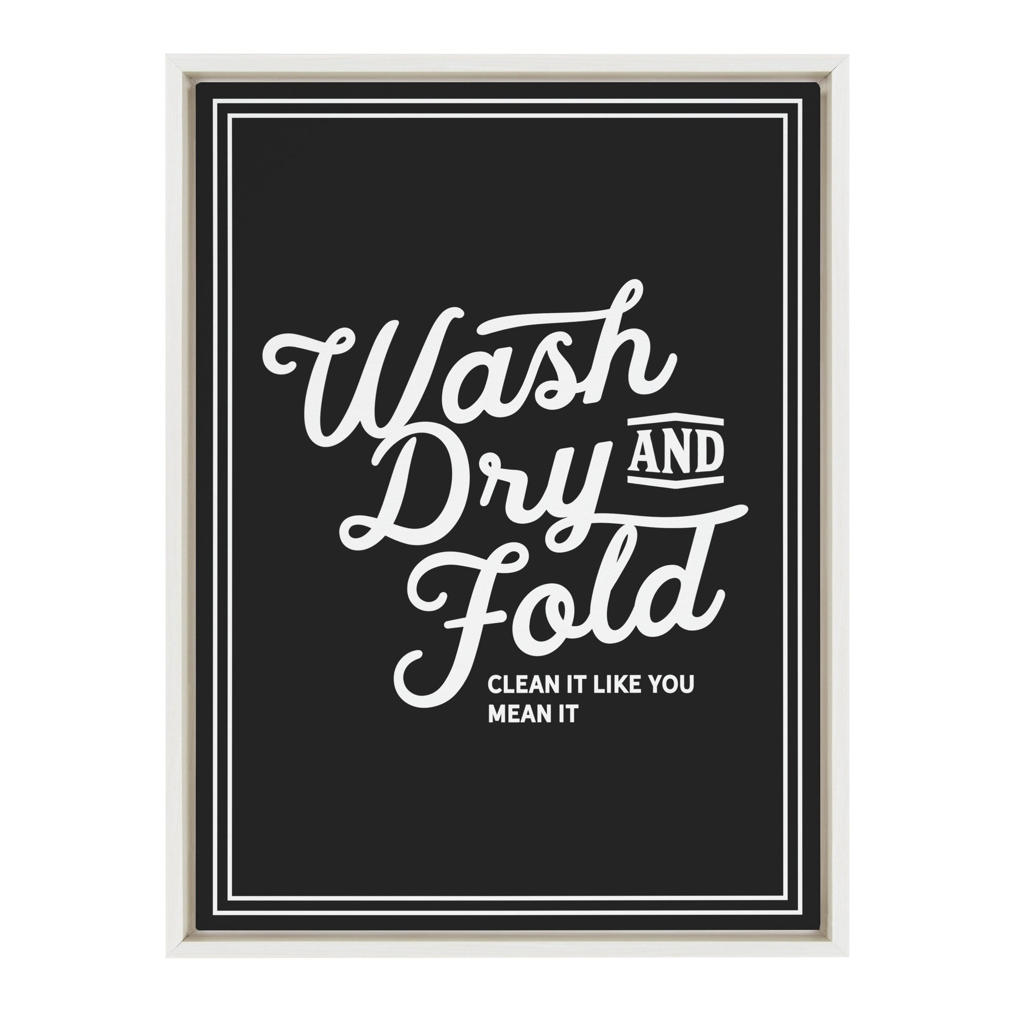 Sylvie Wash Dry and Fold Framed Canvas by kateandlaurel - product image 9 for Resin Society