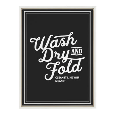 Sylvie Wash Dry and Fold Framed Canvas by kateandlaurel - product image 9 for Resin Society