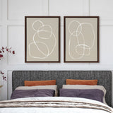 Sylvie Beige Going in Circles Framed Canvas Set by kateandlaurel - product image 4 for Resin Society