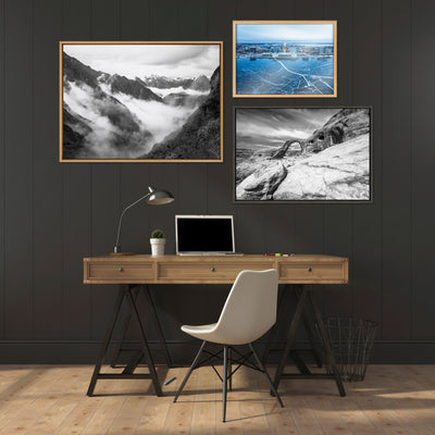 Blake Icy Veins of Winter-Madison Wisconsin Framed Printed Glass by kateandlaurel - product image 6 for Resin Society