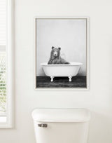 Sylvie Bear in the Tub Framed Canvas by kateandlaurel - product image 10 for Resin Society
