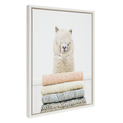 Sylvie Fold Alpaca Framed Canvas by kateandlaurel - product image 7 for Resin Society