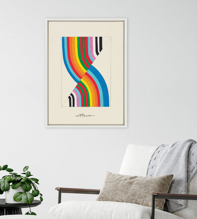 Sylvie Its Always an Almost Framed Canvas by Amber Vittoria