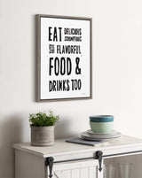 Sylvie Eat Delicious Food Framed Canvas by kateandlaurel - product image 7 for Resin Society
