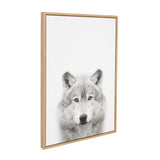 Sylvie Wolf Framed Canvas by Simon Te Tai