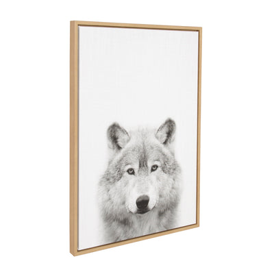 Sylvie Wolf Framed Canvas by Simon Te Tai