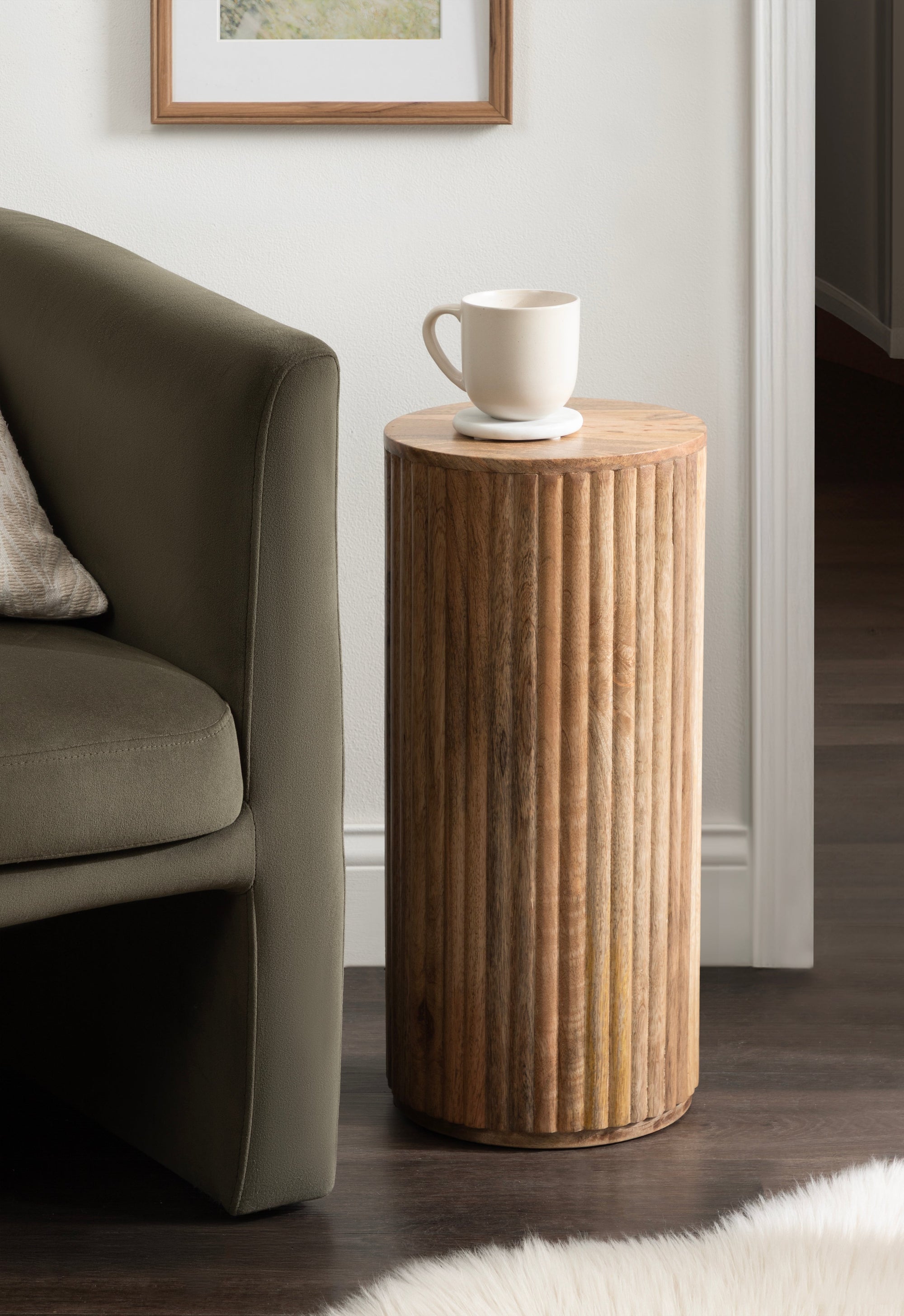 Reid Wood Drink Table