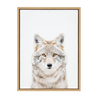Sylvie Wolf Portrait Framed Canvas by Amy Peterson Art Studio