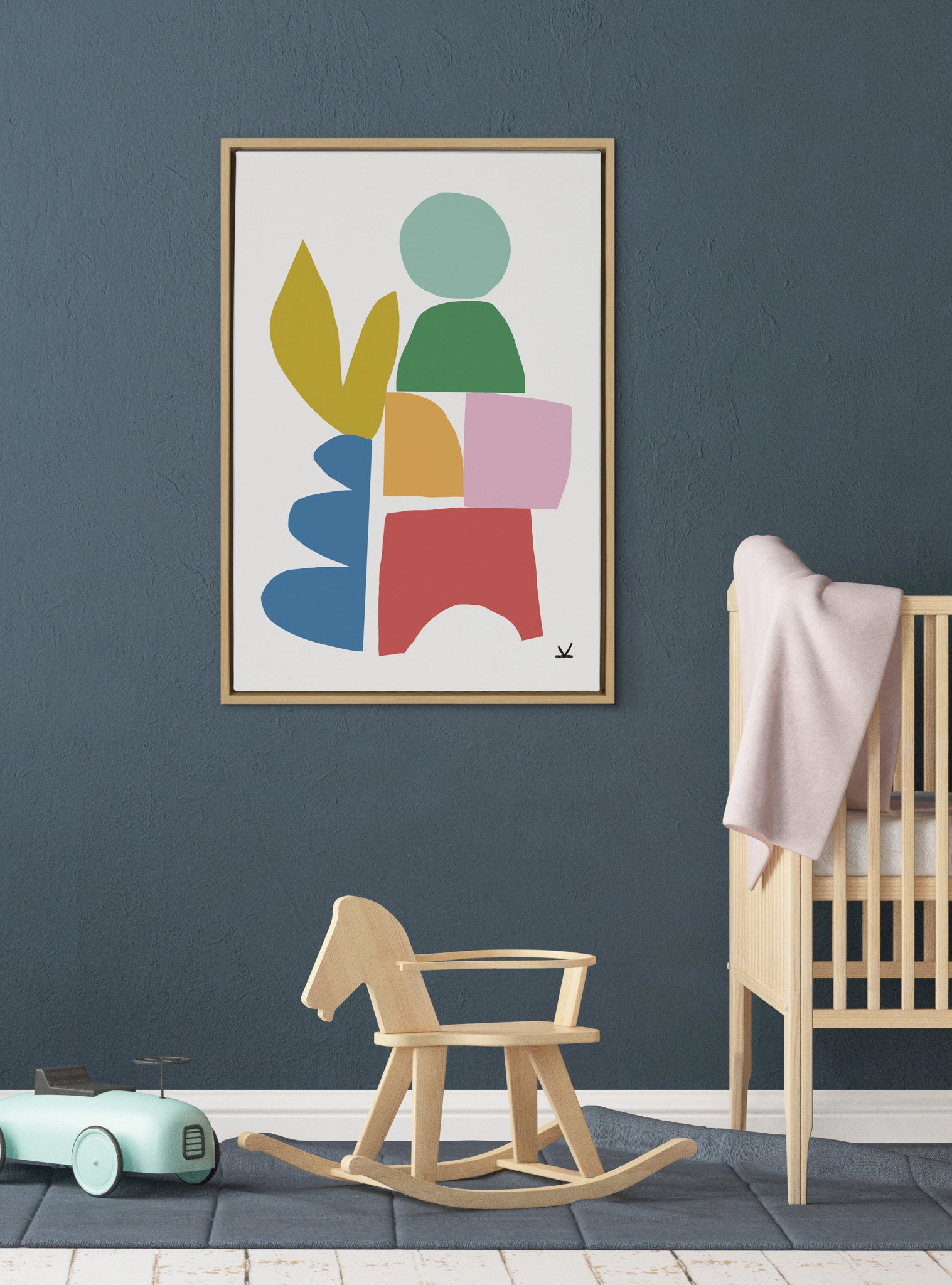 Sylvie Warm Winter Framed Canvas by kateandlaurel - product image 8 for Resin Society