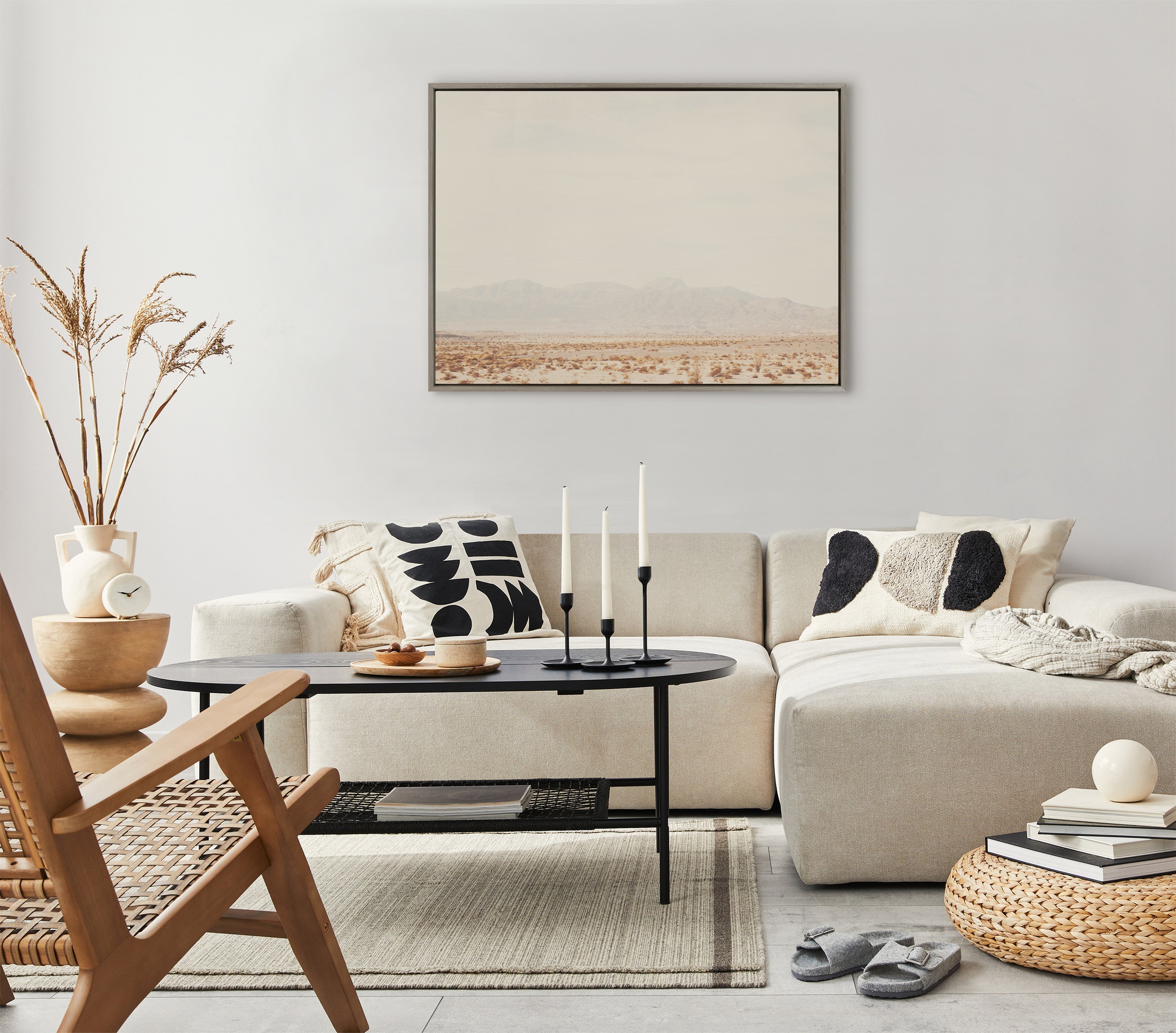 Sylvie California Dreaming Framed Canvas by Laura Evans