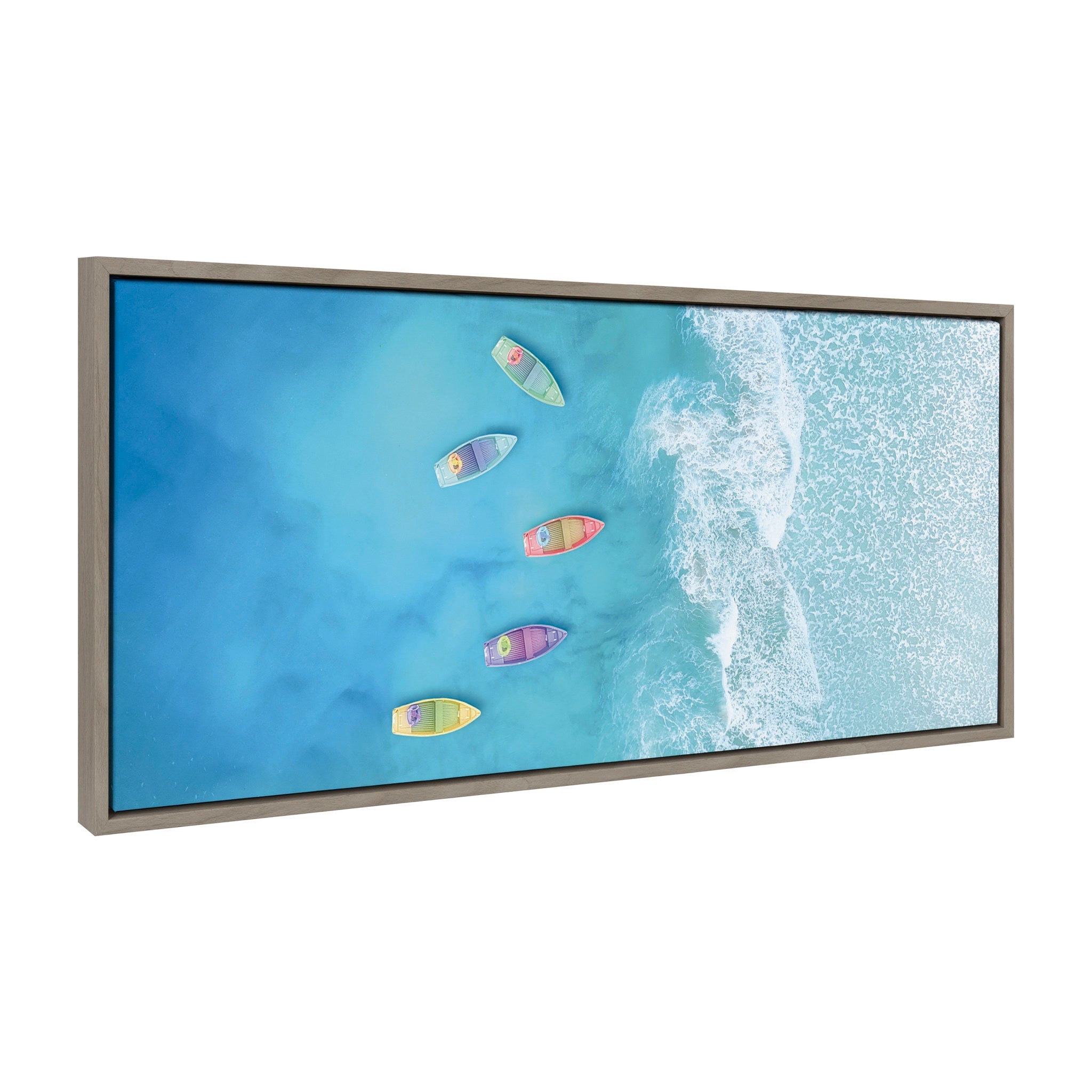 Sylvie Tropical Escape Framed Canvas by The Creative Bunch Studio by kateandlaurel - product image 2 for Resin Society