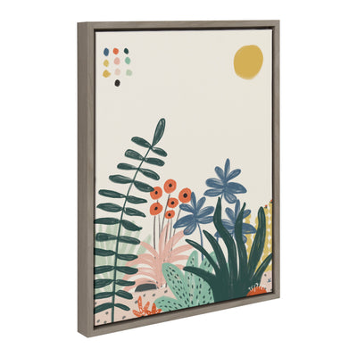 Sylvie Zen Garden 2 Framed Canvas by kateandlaurel - product image 9 for Resin Society