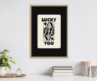 Sylvie Lucky You Framed Canvas by Honey Island Studio