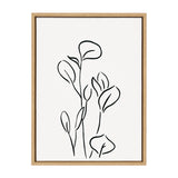 Sylvie Botanical Sketch Print No 3 Framed Canvas by The Creative Bunch