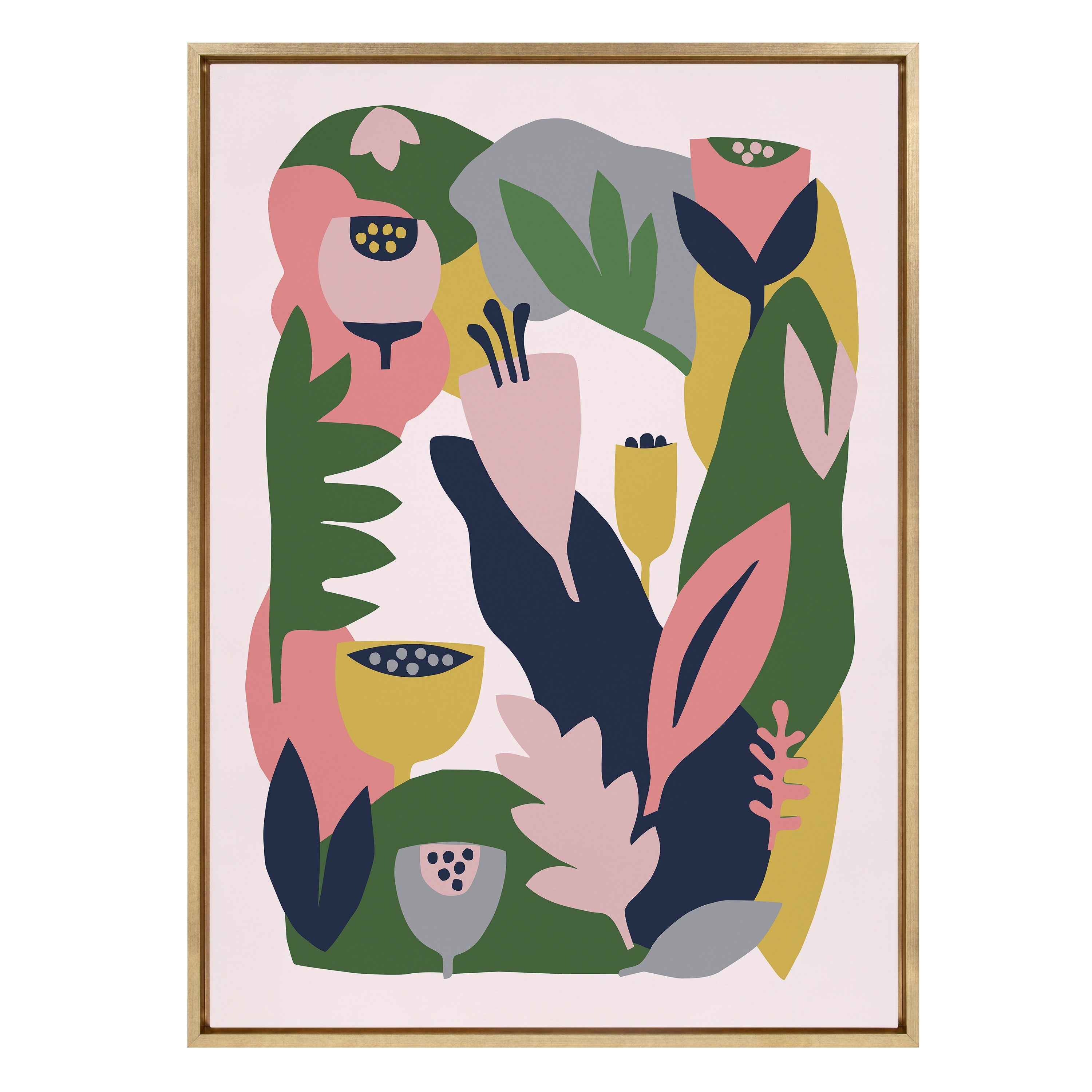 Sylvie Myriam's Garden Framed Canvas by kateandlaurel - product image 13 for Resin Society