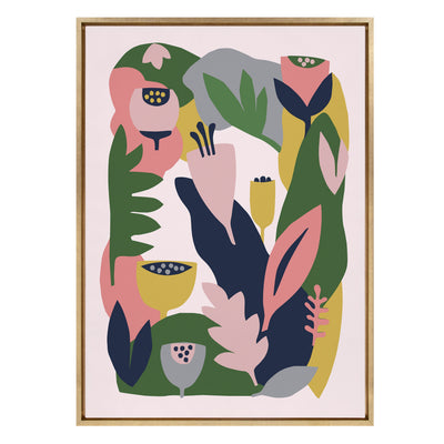 Sylvie Myriam's Garden Framed Canvas by kateandlaurel - product image 13 for Resin Society