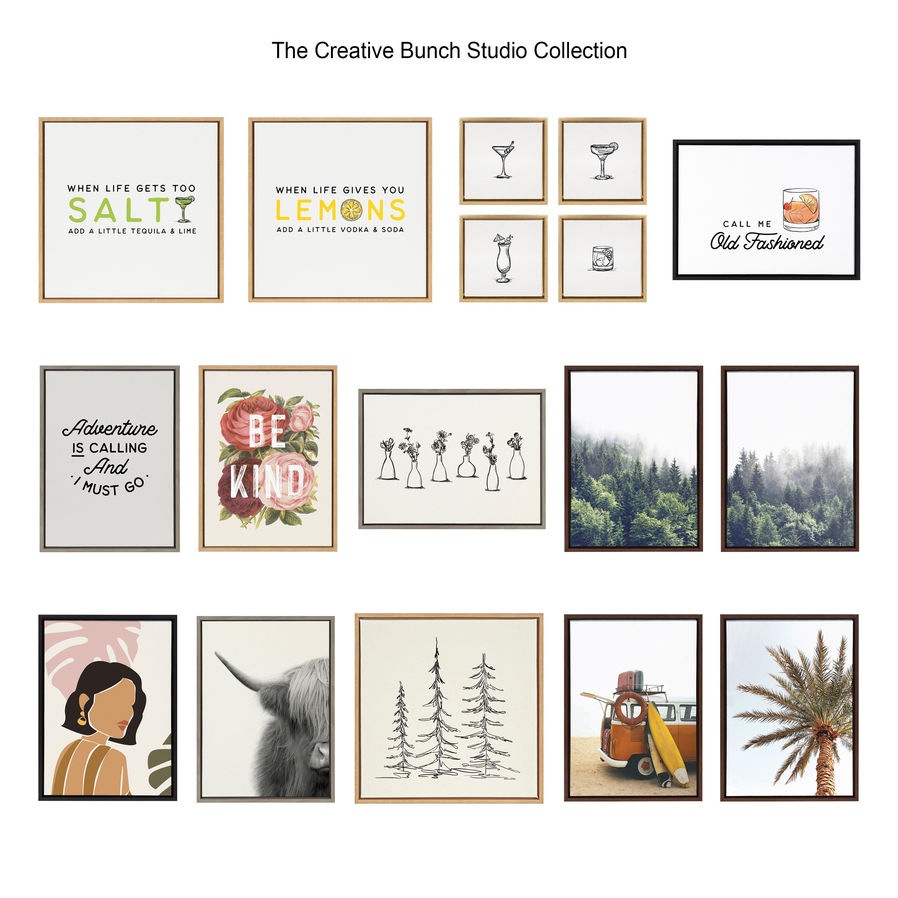 Sylvie Call Me Old Fashioned Framed Canvas by The Creative Bunch Studio by kateandlaurel - product image 8 for Resin Society