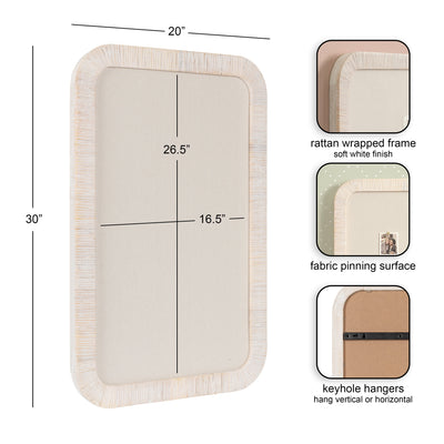 Rahfy Framed Fabric Pinboard