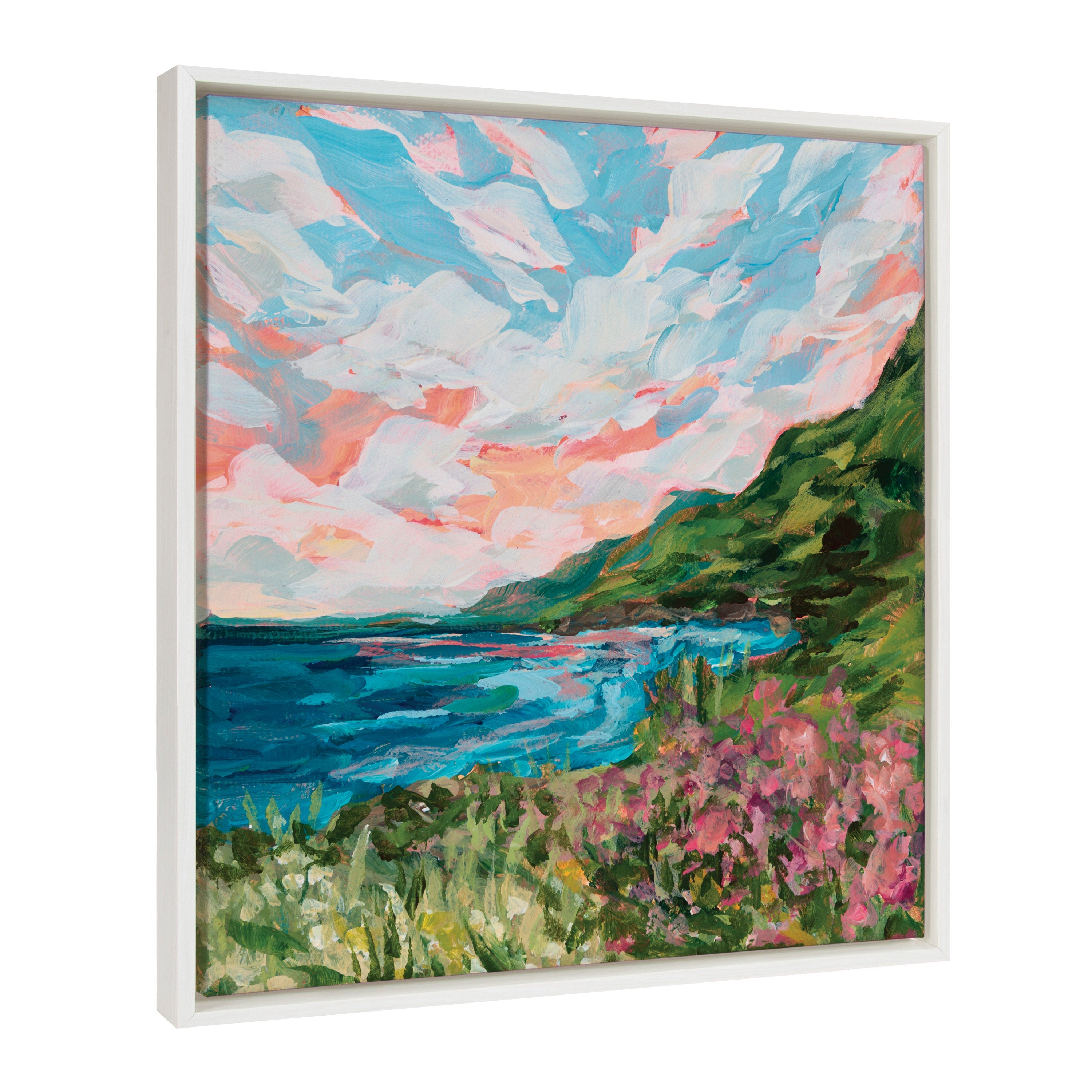 Sylvie Virgin Islands Framed Canvas by Emily Kenney by kateandlaurel - product image 2 for Resin Society