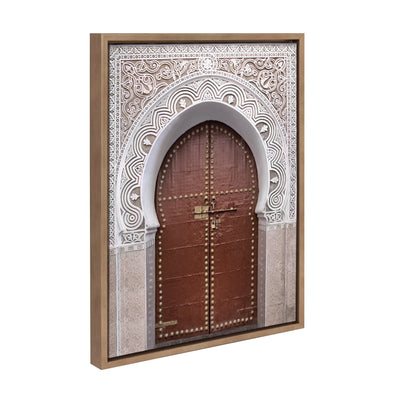 Sylvie Morocco Marrakech Door Framed Canvas by kateandlaurel - product image 2 for Resin Society