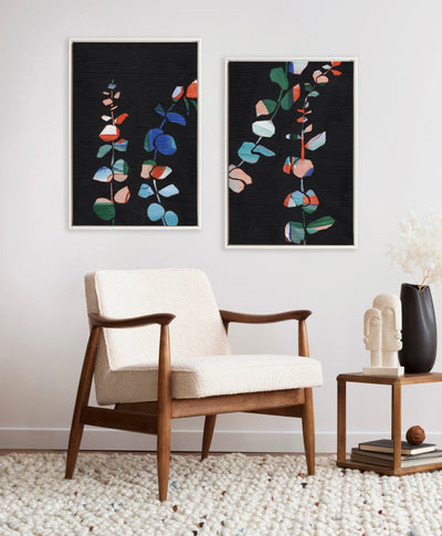 Sylvie Beaded Jade I and II Framed Canvas Art Set by Kateandlaurel